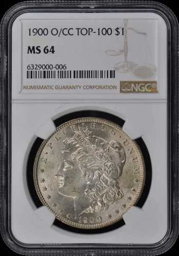 1900-O/CC TOP-100 モルガン・ダラー S$1 NGC MS64｜WORLD RESOURCE【QUEEN店】 358,380円