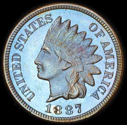 1887年 1セント インド セント PCGS PR66BN (写真シール)|WORLD RESOURCE【QUEEN店】