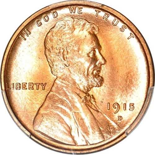 1915-D 1C リンカーン セント PCGS MS65+RD｜WORLD RESOURCE【QUEEN店】
