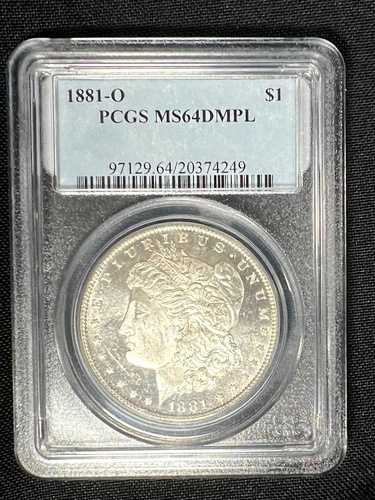 1881-O モルガン銀貨 PCGS MS64 DMPL (DPL) 深鏡とフロスティデバイス|WORLD RESOURCE【QUEEN店】