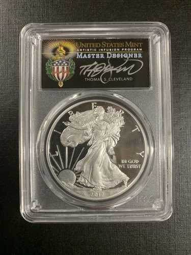 2017-W PCGS PR70 ポップ20 シルバーイーグル FDOI|WORLD RESOURCE【QUEEN店】