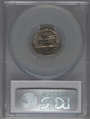 1971-D PCGS MS62 リンカーン・セント・オン・ダイム -- $4,320 APR 1C オン 10C プランシェット 希少｜WORLD RESOURCE【QUEEN店】
