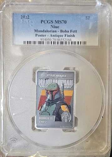 2022 ボバ フェット シルバー 1オンス ポスター コイン - グレード *PCGS MS70* の 8 枚のうちの 1 枚!!!|WORLD RESOURCE【QUEEN店】