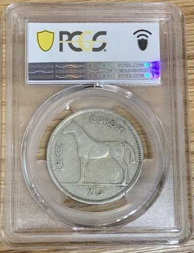 1943年製アイルランド製ハーフクラウン。PCGS VF30認定。希少コレクターズアイテム。現存数わずか500枚。｜WORLD RESOURCE【QUEEN店】