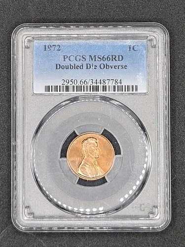 1972年（ダブルダイ表面）リンカーン記念セント | PCGS MS66RD｜WORLD RESOURCE【QUEEN店】