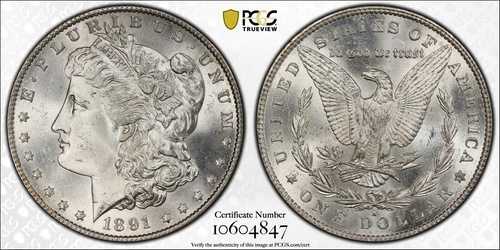 1891-S PCGS MS65 CAC モルガン銀貨 10604847|WORLD RESOURCE【QUEEN店】