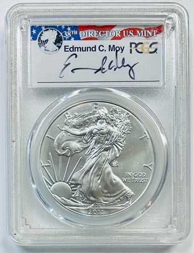 2011-S $1 シルバーイーグル PCGS MS70 25周年記念セット Moy Signature｜WORLD RESOURCE【QUEEN店】