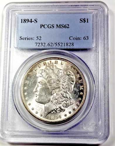 1894-S モルガン・ダラー：PCGS MS62｜WORLD RESOURCE【QUEEN店】