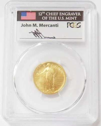 2016年 W ゴールド マーカンティ スタンディング リバティ クォーターセンテニアル 1/4オンス PCGS SP 70 FDOI｜WORLD RESOURCE【QUEEN店】