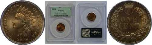 1879年インディアンヘッドセント PCGS PR-66 RD|WORLD RESOURCE【QUEEN店】