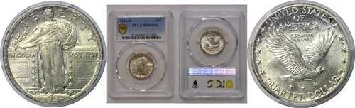 1924-D スタンディング・リバティ・クォーター PCGS MS-64 FH｜WORLD RESOURCE【QUEEN店】