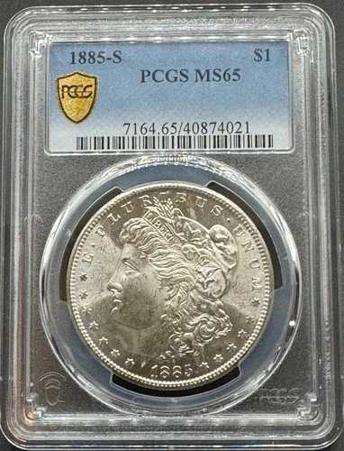 1885-S モーガン シルバードル PCGS MS65 01XEFA26