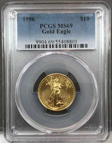 1996年 10ドル アメリカンゴールドイーグル PCGS MS69 ~ 1/4オンス金貨 ~ より良いキーデート