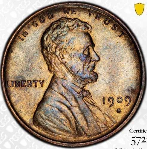 1909-S VDB リンカーン・ウィート・セント - PCGS UNC 詳細腐食除去済み