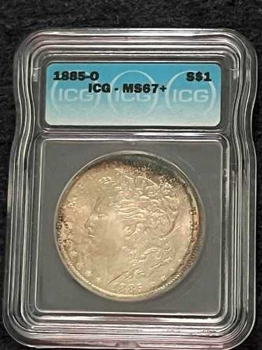 1885年モルガン銀貨 ICG - MS67 + ''Plus\