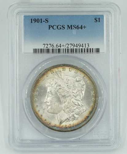 1901-S PCGS MS64+ モルガン銀貨 397,485円