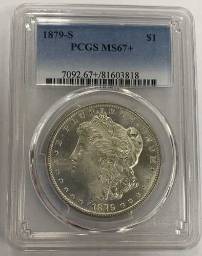 1879-S モーガン銀貨 ~ PCGS MS67+ ~ 非常に素晴らしいコイン ~ 1ドル