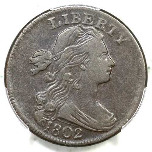 1802 S-242 R-2 PCGS VF 35 ドレープバスト ラージセントコイン 1セント