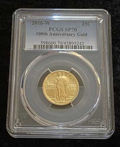 2016年 スタンディング・リバティ・センテニアル・ゴ??ールド・クォーター PCGS SP70｜WORLD RESOURCE【QUEEN店】