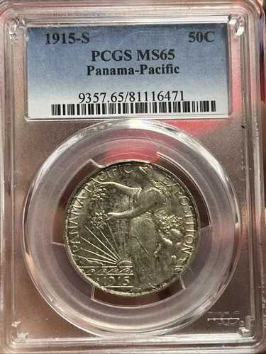 1915年代 パナマ・パシフィック 50セント PCGS ms65