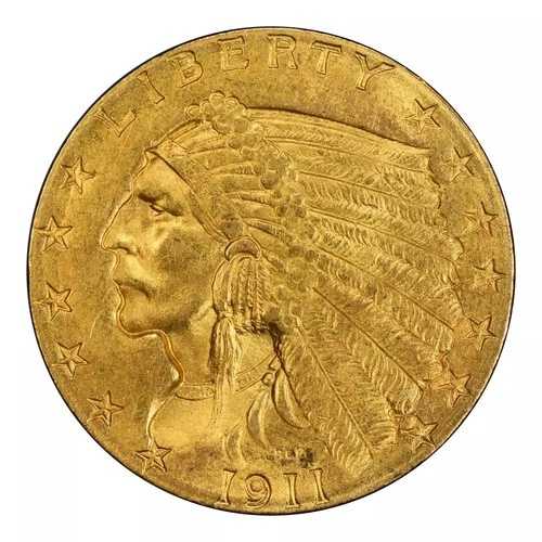 1911年 2.5ドル金貨 インディアンクォーターイーグル PCGS MS-64