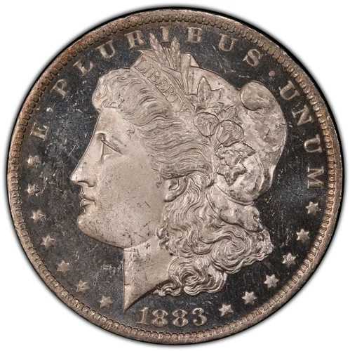 1883-O モルガン銀貨 PCGS MS65 DMPL (DPL) - ダウン・ザ・ブロック・ミラーズ|WORLD RESOURCE【QUEEN店】