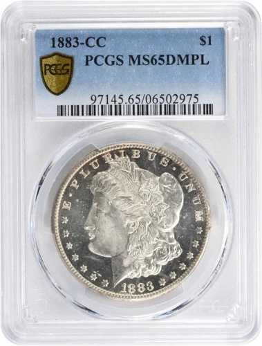 1883年-CC モルガン銀貨 MS65DMPL PCGS
