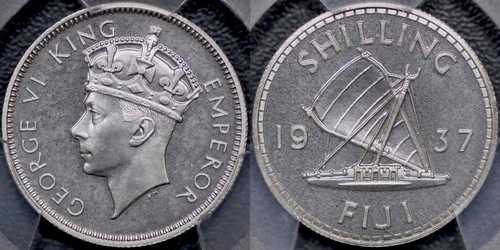 1937年プルーフVIPシリング - PCGS PR66