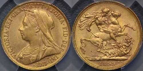 1899年パース・ソブリン - PCGS MS62