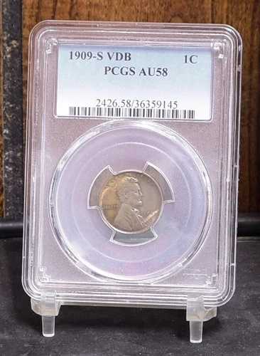 1909-S VDB リンカーン小麦セント - PCGS AU58 (#58428-K)｜WORLD RESOURCE【QUEEN店】