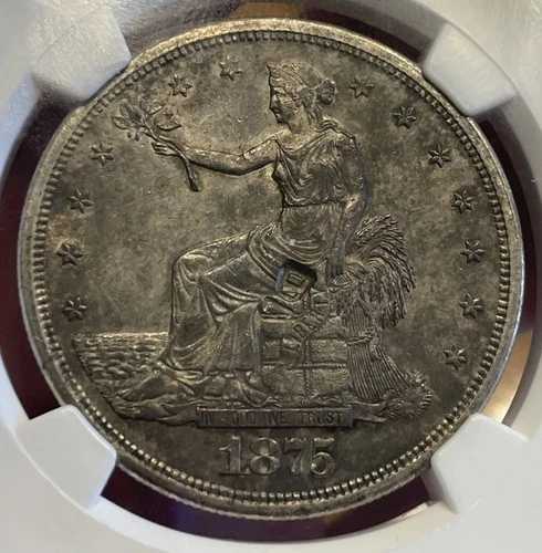 1875-S/CC トレードシルバードル T$1 NGC Unc 詳細 チョップマーク ミントマーク バリエーション｜WORLD RESOURCE【QUEEN店】