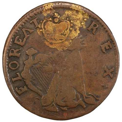 PCGS F15 1670年 セントパトリック・ファーシング 1/4ペンス ニュージャージー植民地貨幣 1c29-Ba.25