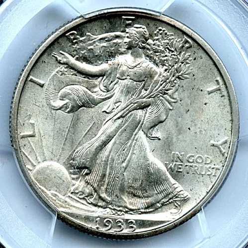 1933-S ウォーキング・リバティ・ハーフダラー、PCGS MS64