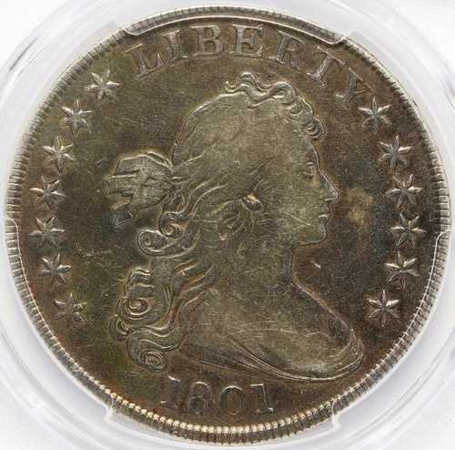 1801年 ドレープバスト シルバードル PCGS VF 詳細