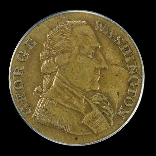 1790年代 ワシントン・サクセス・メダル 大型、リードエッジ PCGS AU58 CAC