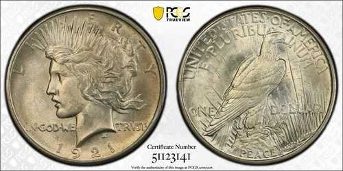 プルーフ VAM 1H - PCGS ELITE 30 - 1921 年ピース シルバー ダラー ハイ リリーフ - キー デート!