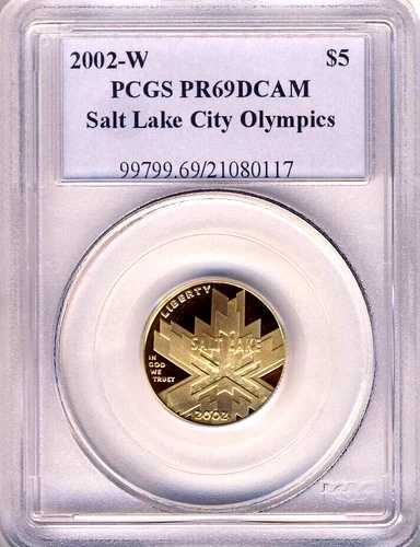 2002 W PCGS PR69DCAM ソルトレイクシティオリンピック金貨 5ドル $5