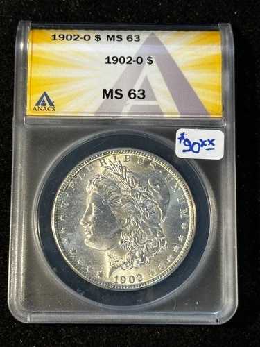 1902 O モーガン・ダラー ANACS MS 63 826
