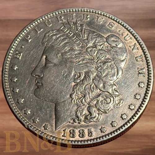 1885年 1ドル モルガン銀貨 ソリッド AU #B119 38,610円