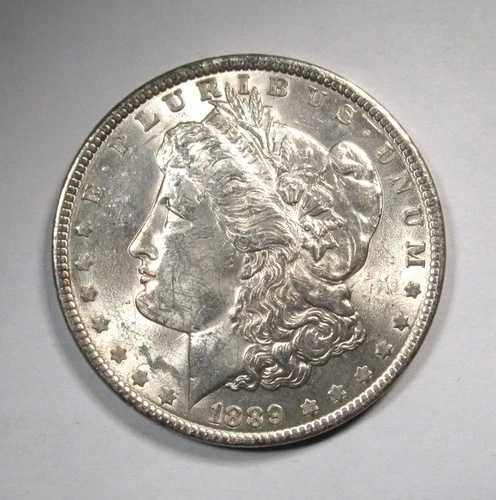 1889年 モルガン・ダラー銀貨 CH AU AQ715