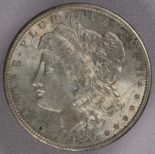 1890年 1ドル モルガン銀貨 - AU/UNC クリーニング済み