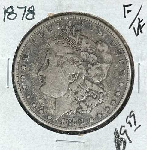 1878年 モーガン シルバードル - F/VF ?良品? 90% シルバー