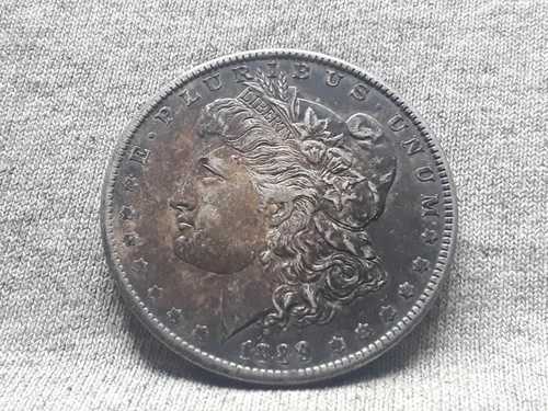 1889年 モルガン 1ドル銀貨 両面ダークトーン