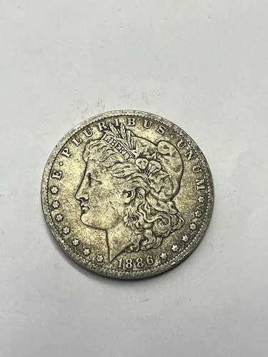 1886-O 1ドルモルガン銀貨 縁に小さな傷あり