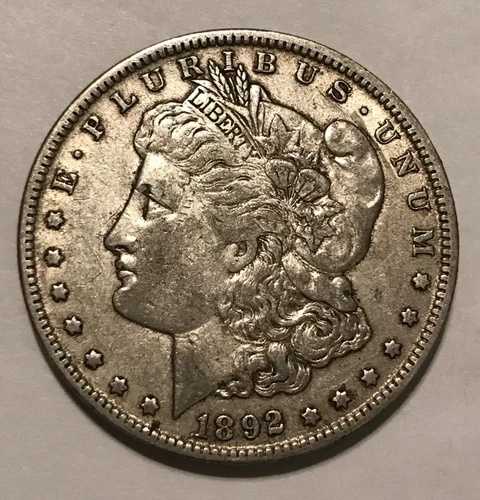 1892-o モルガン・ダラー、XF、希少年号
