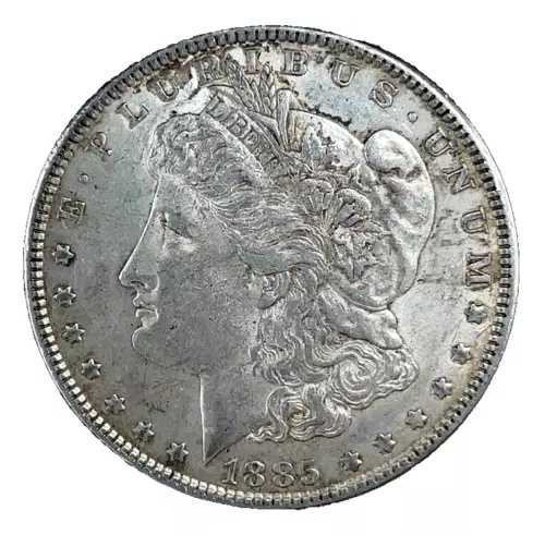 1885年 モルガン・ダラー AU-約未使用 90%銀 1ドル USコイン コレクターズアイテム #1642 40,040円
