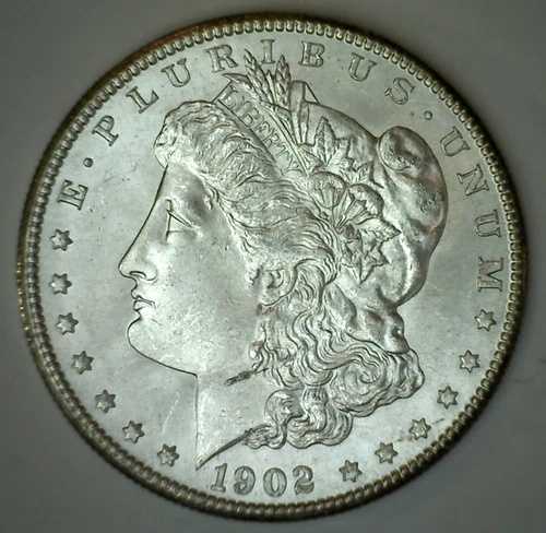1902年 O モーガン シルバー ダラー BU $1 米国コイン 未流通 ニューオーリンズ造幣局