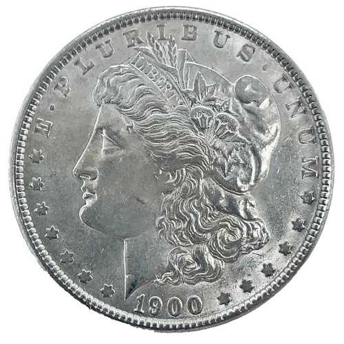 1900年 モルガン・ダラー AU-ほぼ未使用 90%銀 1ドル 米国コイン #2089