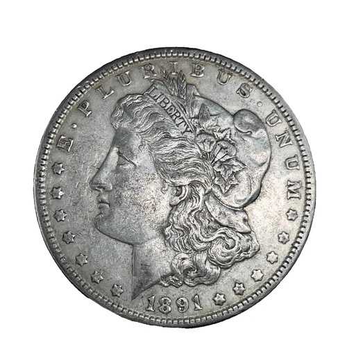 1891年 モルガン・ダラー EF - 極めて良好な90%銀貨 1ドル 米国コイン # 2215