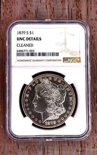 1879 S モーガン銀貨 $1 NGC UNC/BU #1BK